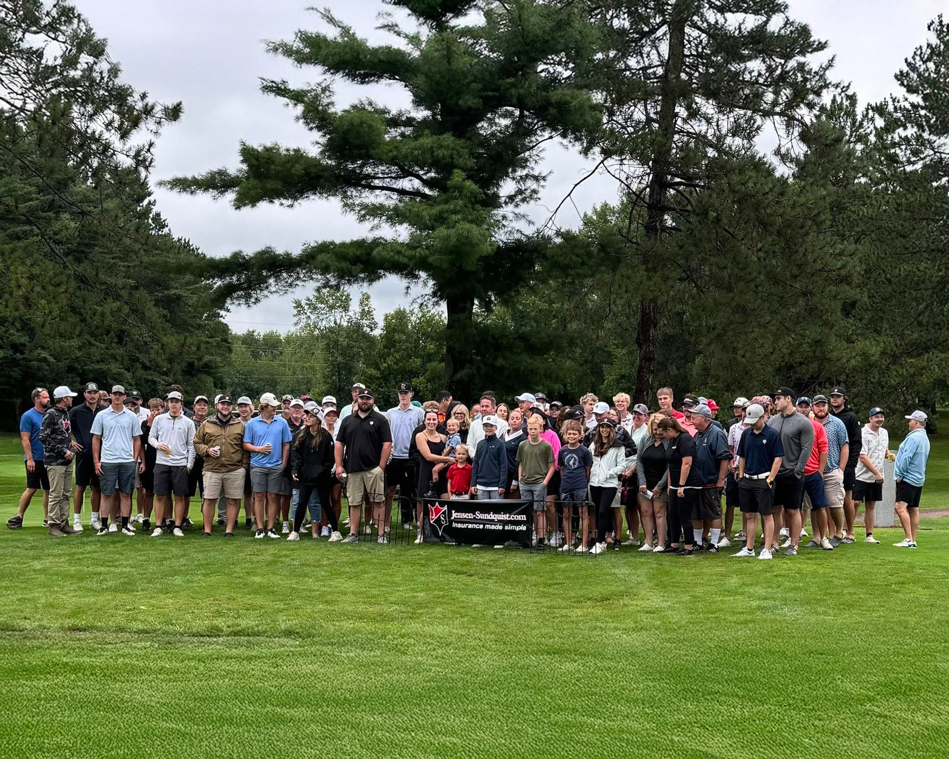 Jensen Sundquist golf tournament group